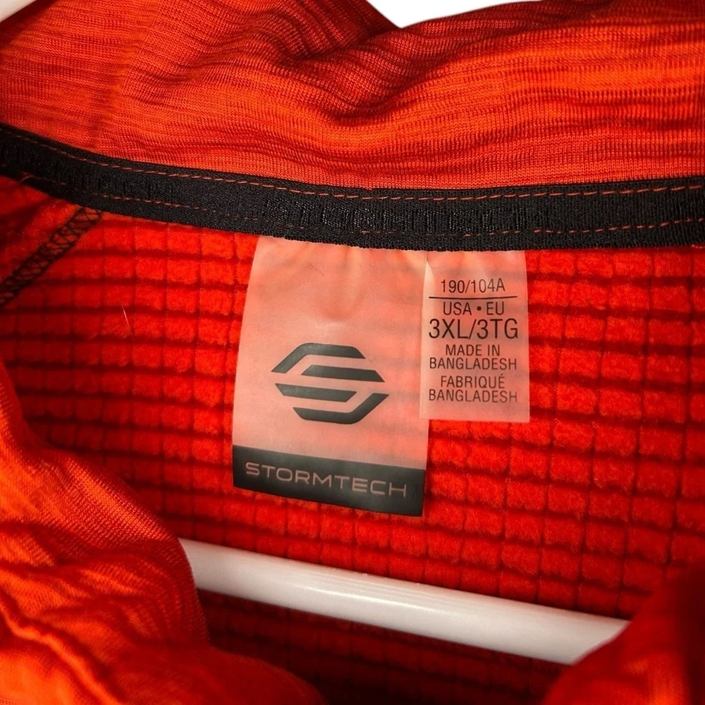 Stormtech Base Layer Thermal 1/4 Zip Pullover Fire Orange Men's Size 3XL Outdoor - Picture 6 of 11